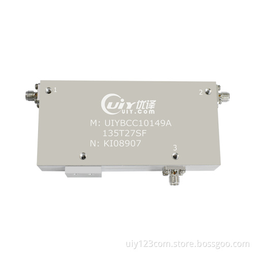 1.35 to 2.7GHz L S Band RF Broadband Circulator High Isolation 36dB